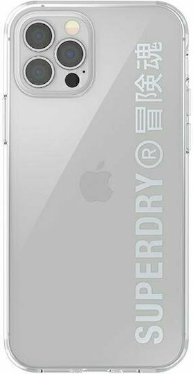 Superdry Snap Back Cover Silicone Silver for iPhone 12 / 12 Pro