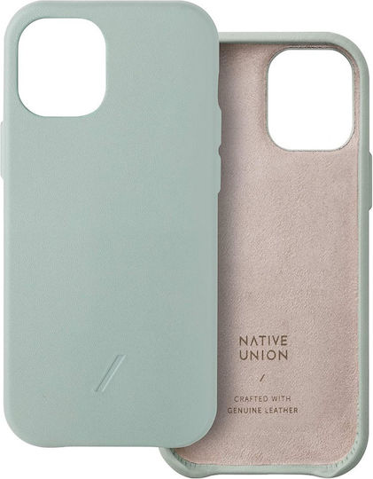 Native Union Umschlag Rückseite Leder Sage (iPhone 12 mini)
