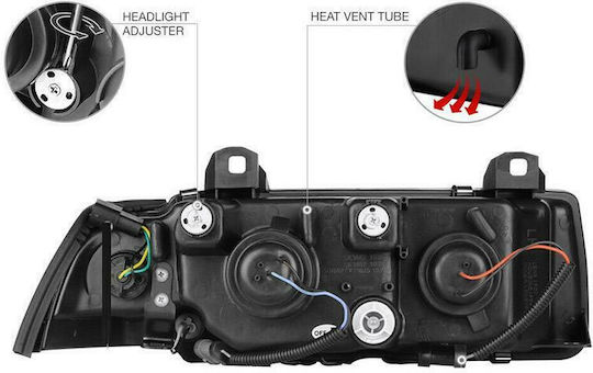 Sonar Front Angel Eyes Headlight BMW 3 Series E36 Coupe / Cabrio 1990-1999
