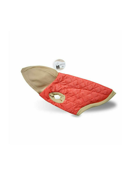 Glee Fleece / Waterproof Dog Coat with Hood with 25cm Back Length