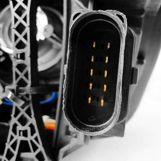 Depo Lumini frontale Lumini LED pentru Audi Q5 8R Negru 2008-2012 2buc