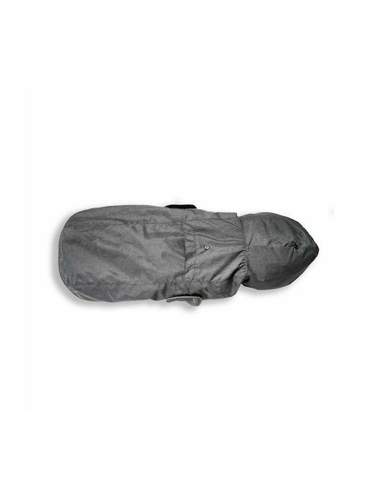 Glee Gray Dog Coat with Hood with 65cm Back Length