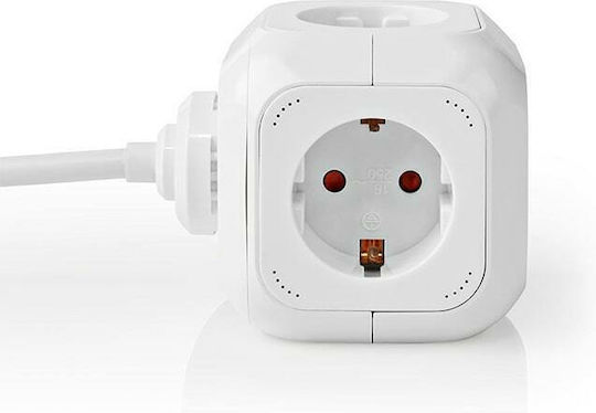Nedis PowerCube 4 Positions with 2 USB-A and Cable 1.5m