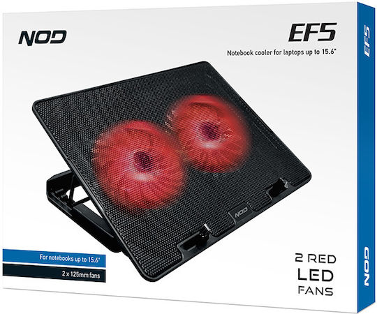NOD EF5 Cooling Pad for Laptop up to 15.6" with 2 Fans and Lighting