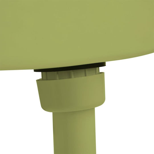 vidaXL Wall Mounted Plastic High Pressure Rectangular Toilet Flush Tank Green