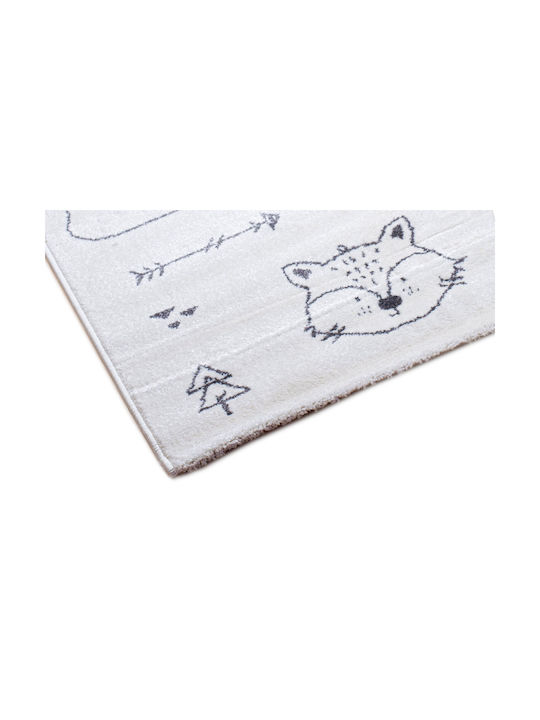Klonaras 858 Детско килимче Cream-Black 160x230см Дебелина 10мм