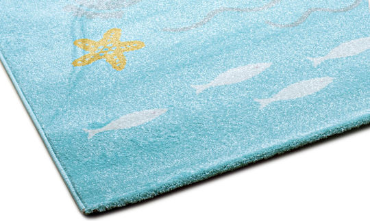 Klonaras 1629 Kids Rug Petrol 160x230cm Thickness 10mm