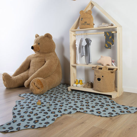 Childhome Leopard Детско килимче Памучно Blue 145x160см