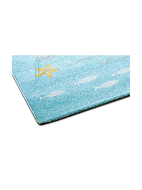 Klonaras Kids Synthetic Rug 1629 133x190cm 10mm Petrol