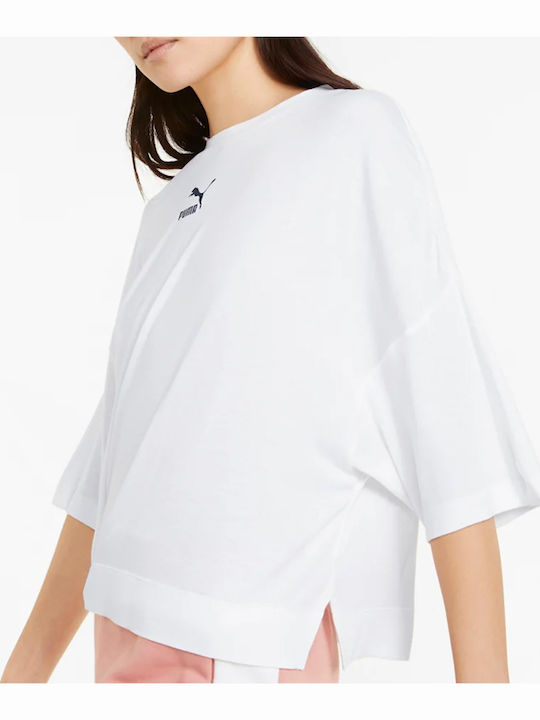 Classics Women's Oversized Crop T-shirt White