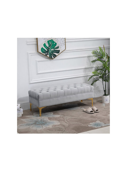 Wooden Gray Bench Stool 118x45x42cm