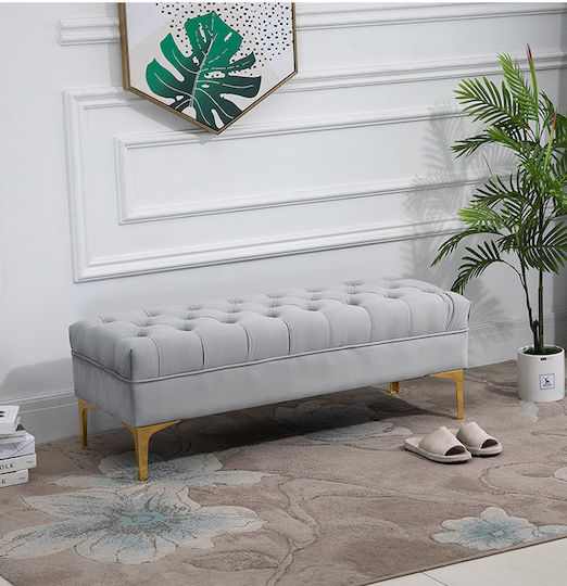 Wooden Gray Bench Stool 118x45x42cm