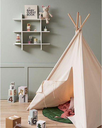 Kids Concept Kids Indian Teepee Play Tent for 3+ years White