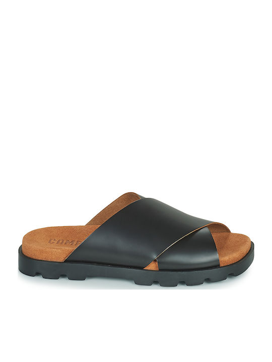 Brutus Leder Herrensandalen in Schwarz Farbe
