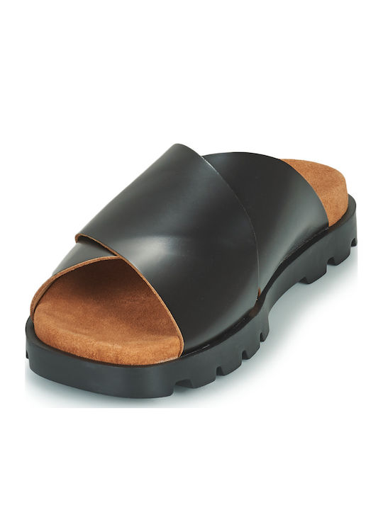Brutus Leder Herrensandalen in Schwarz Farbe