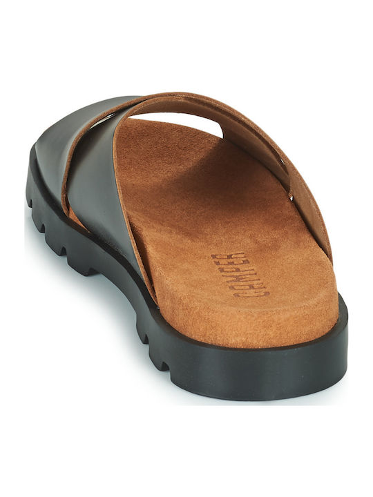 Brutus Leder Herrensandalen in Schwarz Farbe