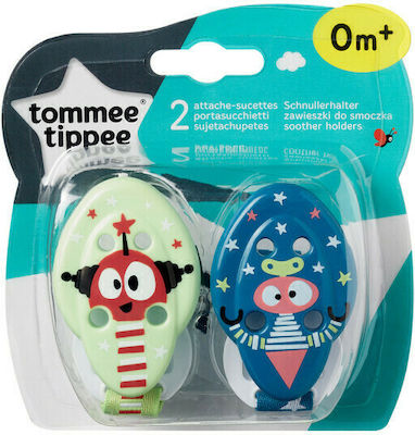 Tommee Tippee Ribbon Pacifier Κλιπ made of Fabric Green 43336381