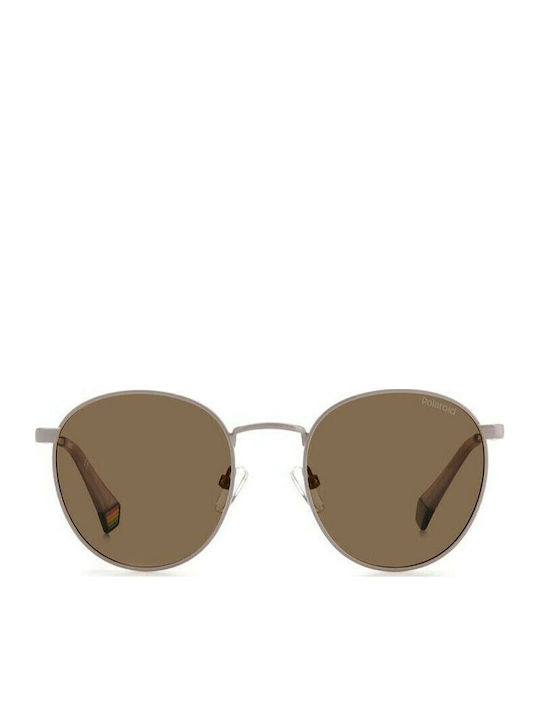 Polaroid Unisex Ochelari de soare cu Bej Cadru și Maro Polarized Lentilă PLD6171/S 10A/SP