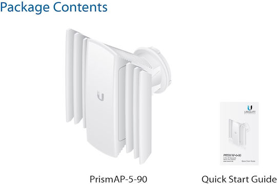 Ubiquiti airMAX PrismAP-5-90 Extern Wi-Fi-Antenne WiFi Sektoralantenne 13dBi mit USB-Anschluss