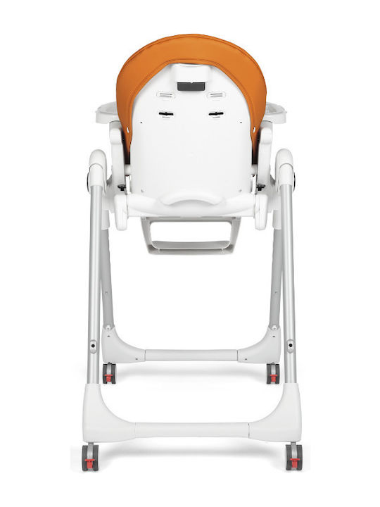 Peg Perego Prima Pappa Follow Me Αναδιπλούμενο Καρεκλάκι Φαγητού με Ρυθμιζόμενο Ύψος Γκρι