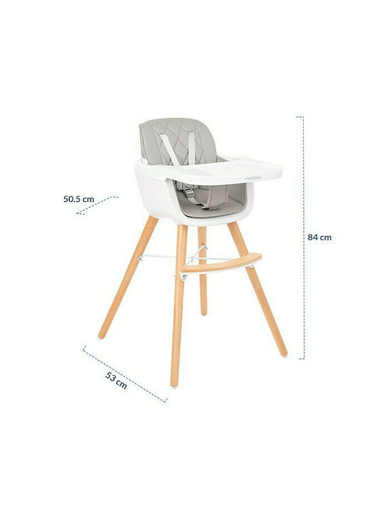 Kikka Boo Woody Baby Highchair 2 in 1 Black