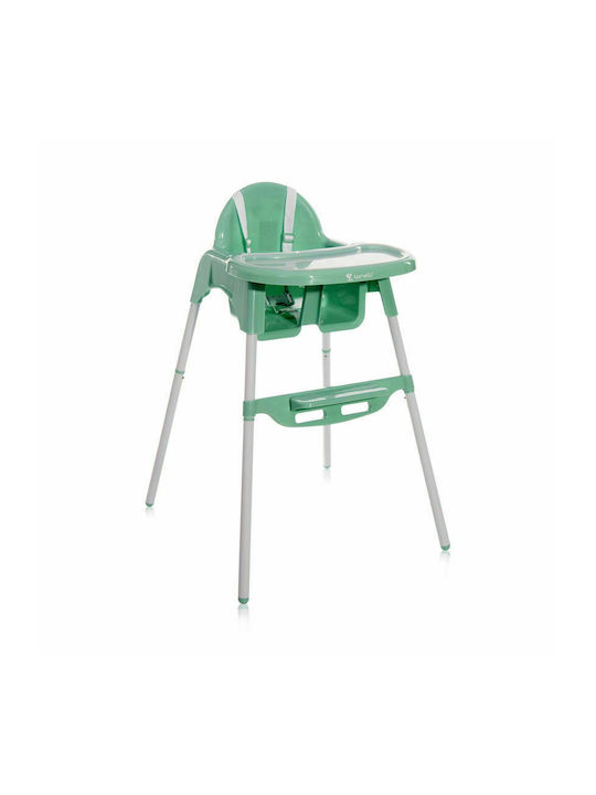 Lorelli Amaro Baby Highchair with Plastic Frame & Plastic Seat Aquamarine