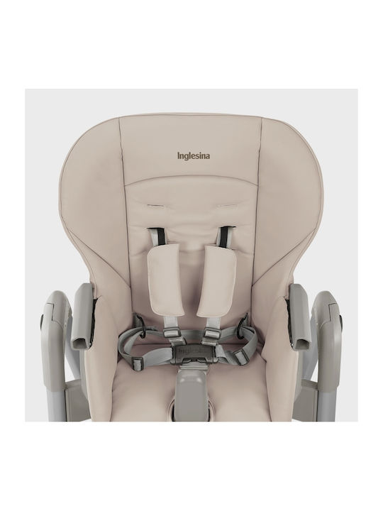 Inglesina My Time Foldable Baby Highchair with Adjustable Height Beige