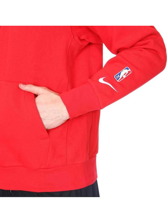 Chicago Bulls Essential Hanorac Fleece cu Glugă Roșu
