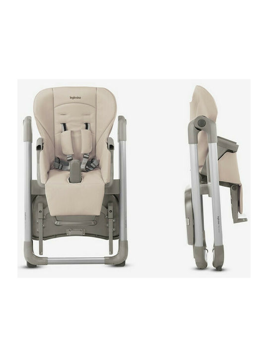 Inglesina My Time Foldable Baby Highchair with Adjustable Height Black
