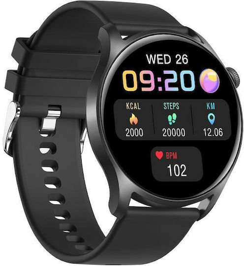 Colmi Sky 8 49mm Smartwatch με Παλμογράφο (Μαύρο)