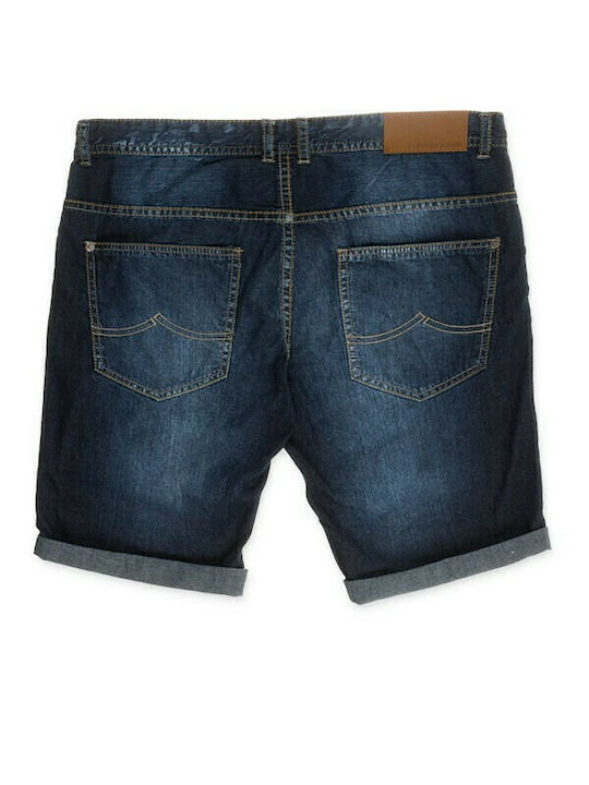 Losan Herrenshorts Jeans Marineblau