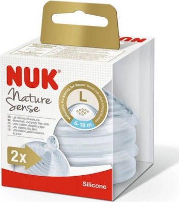 Nuk Nature Sense Babyflaschensauger für 6+ Monate 10.721.306 2Stück