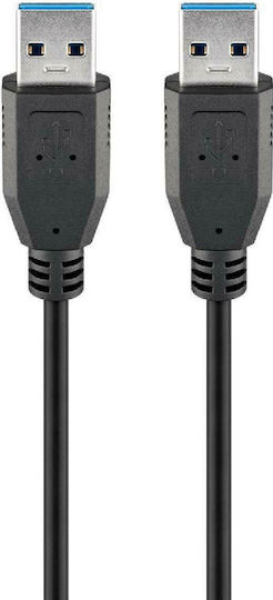 Goobay USB 3.0 Cable USB-A male - USB-A male Μαύρο 5m (96117)