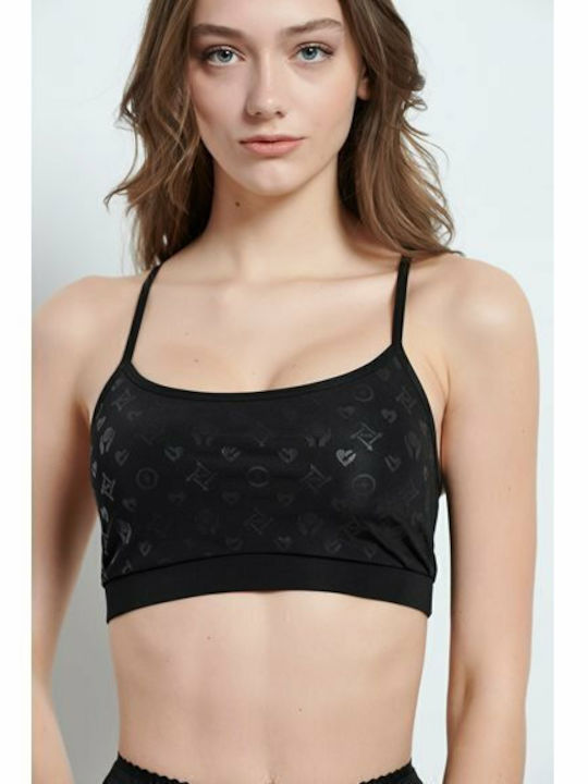 Women's Sports Bra with Removable Padding Black