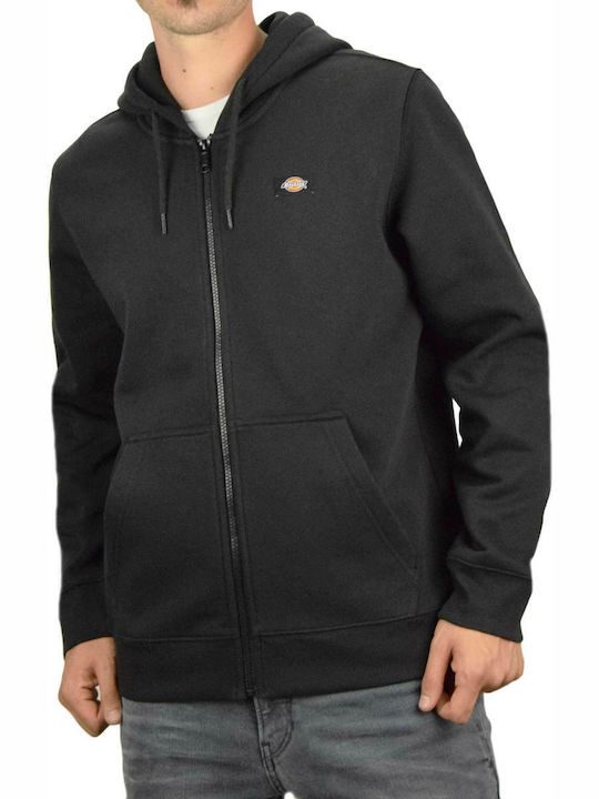 Oakport Cardigan With Hood Black