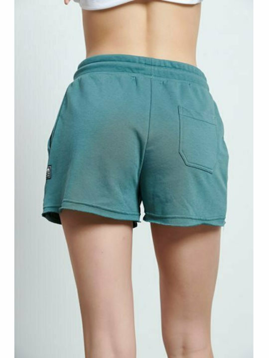 BodyTalk Women's Sporty Shorts Tattoo Green