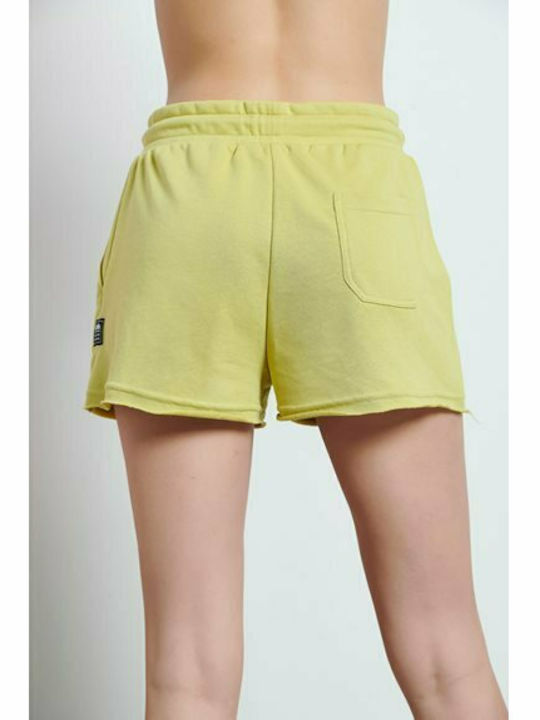 BodyTalk Women's High-waisted Sporty Shorts Yellow