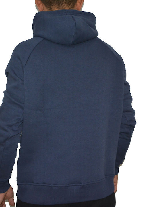 GSA Men's Sweatshirt with Hood and Pockets Blue Marine