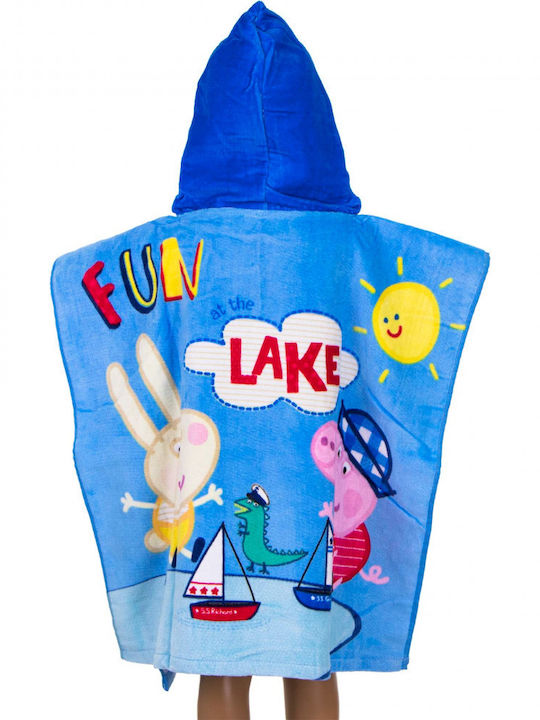 Hasbro Baby Bademantel Kapuzen-Poncho Peppa Pig Mehrfarbig 60x120cm