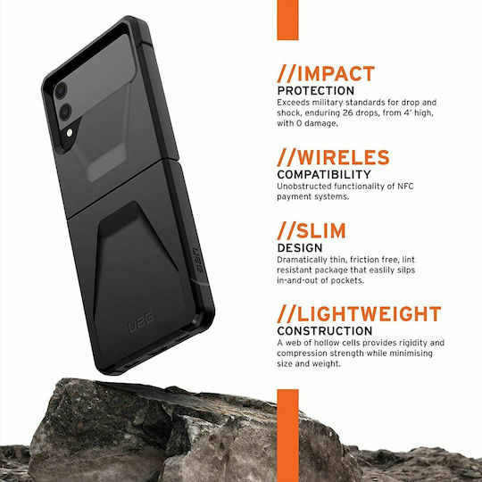 UAG Civilian Umschlag Rückseite Kunststoff Schwarz (Galaxy Z Flip3 5G)
