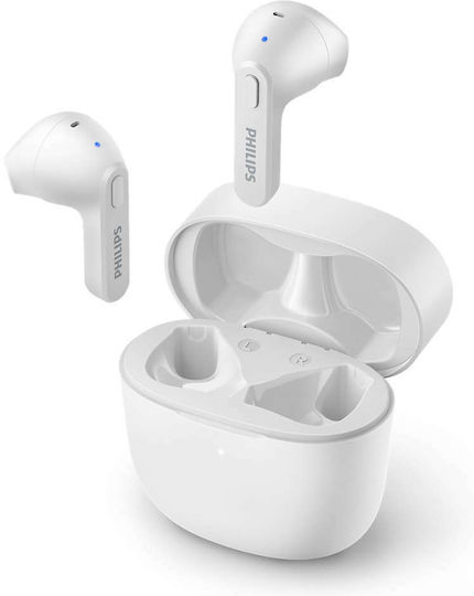 Philips TAT2236 Earbud Bluetooth Handsfree Earphones with Charging Case White