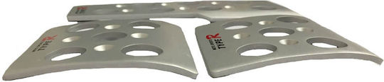 Auto Gs Type R 2407 Pedalsatz Universal Aluminium Silber 3Stück