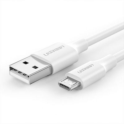 Ugreen Regulat USB 3.0 spre micro USB Cablu Alb 0.5m (60140) 1buc