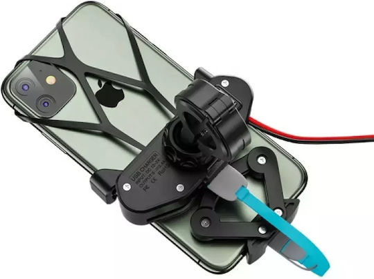Kewig M10 Motorcycle Cellphone Mount with Adjustable Arm 3.5-6.5 for Steering Wheel 3.5 to 6.5 for Motorcycle Bicycle