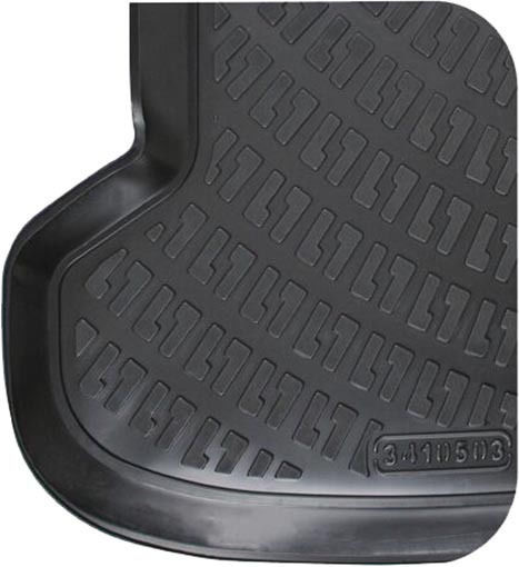 Rizline Set of Front and Rear Mats 4pcs Tray Type for Audi A3 2003-2012 Black