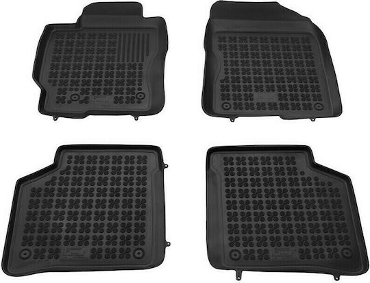 Rezaw Plast Set of Front and Rear Mats 4pcs Tray Type for Toyota Prius 2004-2010 Black