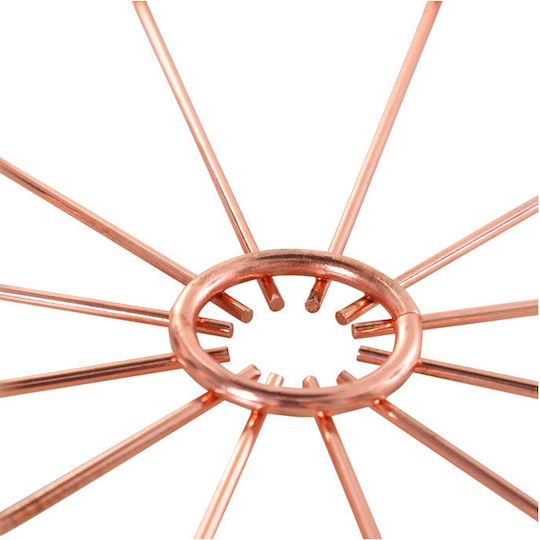Round Metal Side Table Pink / Gold M40.7xL40.7xH49.5cm