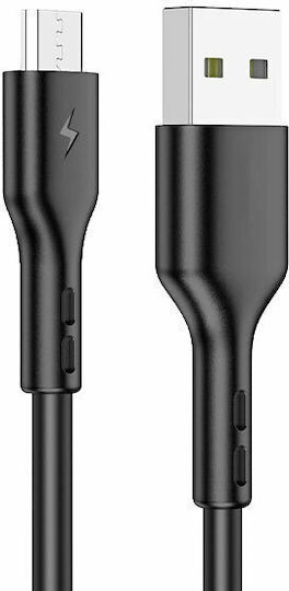 Lamtech Regular USB 2.0 to micro USB Cable Γκρι 2m (LAM440962)