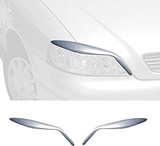 Motordrome Front Headlight Eyebrows for Opel Astra G 1998-2004