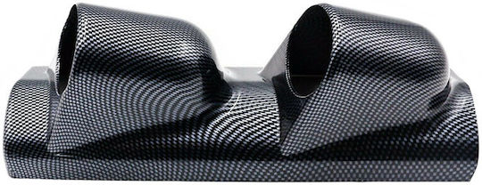 Auto Gs Prosport Βάση Οργάνων Αυτοκινήτου Διπλή Carbon